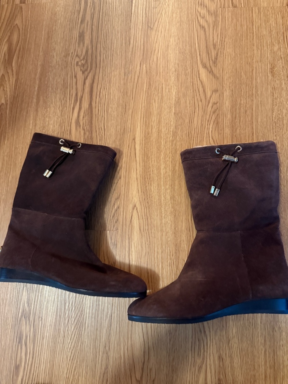 Michael Kors Dark BrownSuede Winter Boots - Picture 2 of 4